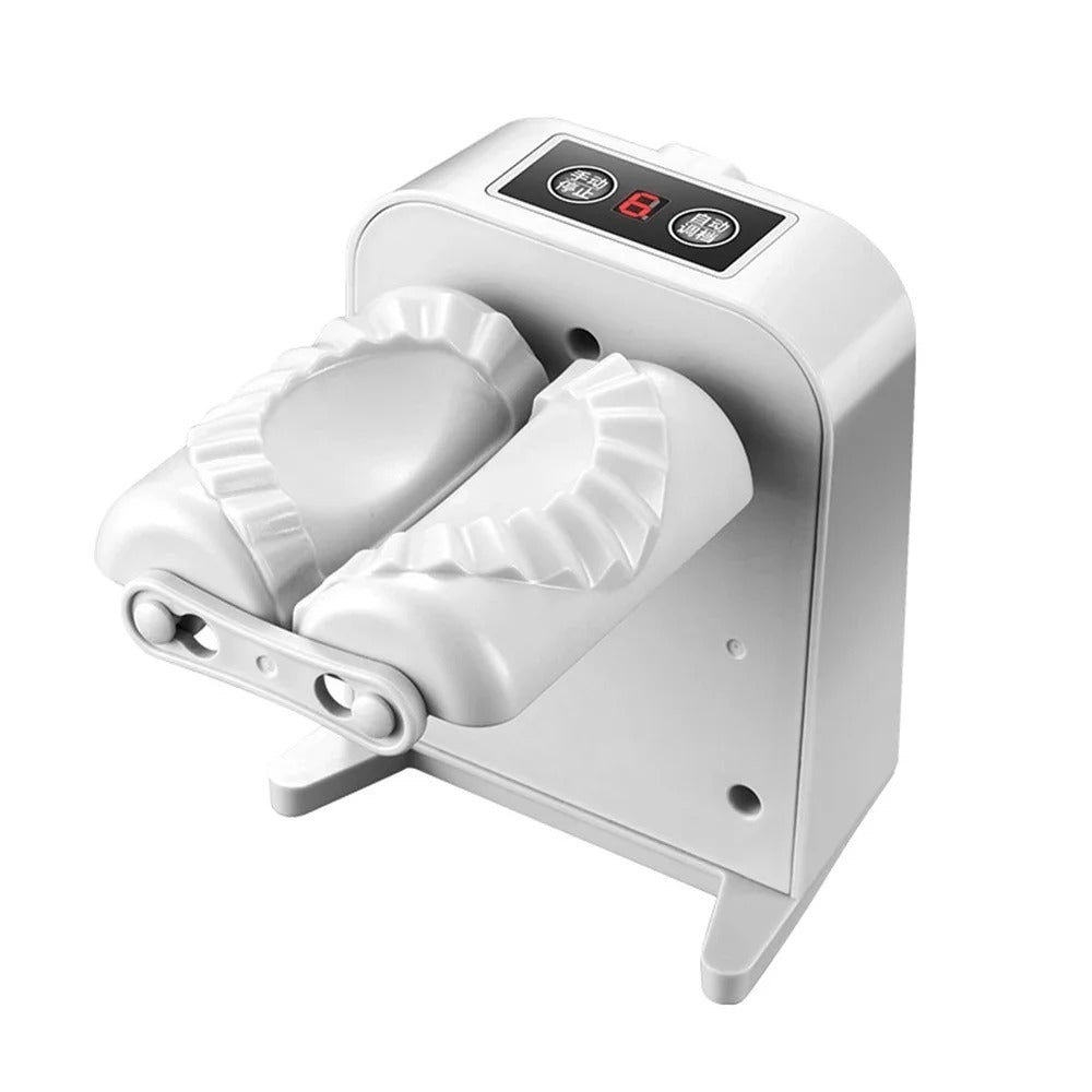 Electric automatic dumpling maker press-and-fold mold for easy dumpling shaping