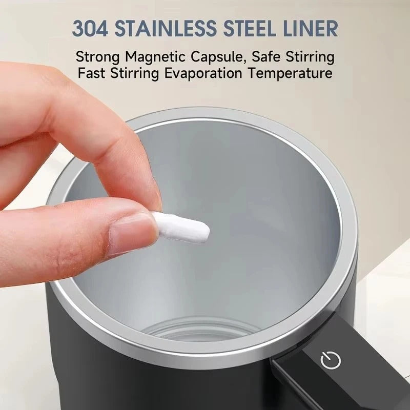 304 stainless steel liner with magnetic stirring capsule for fast and safe mixing.