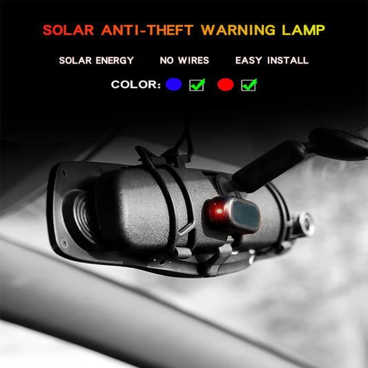 LED Warning Light Fake Solar Power Alarm Lamp Security System Warning Theft Flash Blinking Anti-Theft Caution LED Light Car New