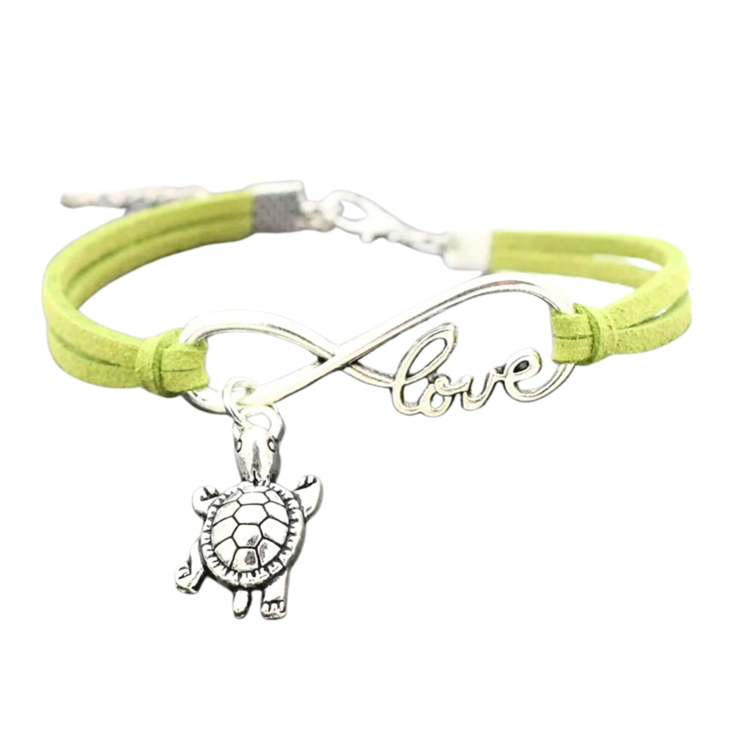 Infinite Love Turtle Bracelet in Green - Eco-Friendly Sea Turtle Bracelet