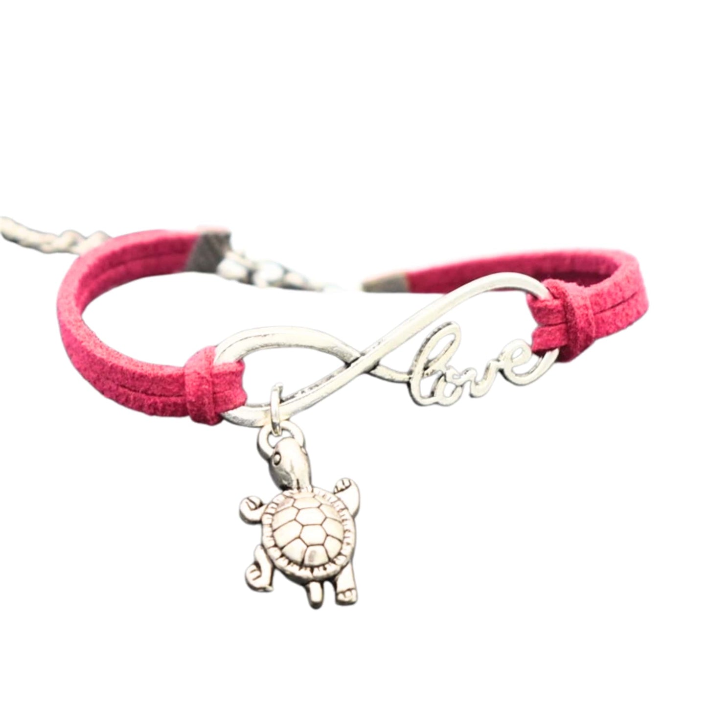 Infinite Love Turtle Bracelet in Pink - Vibrant and Stylish Jewelry