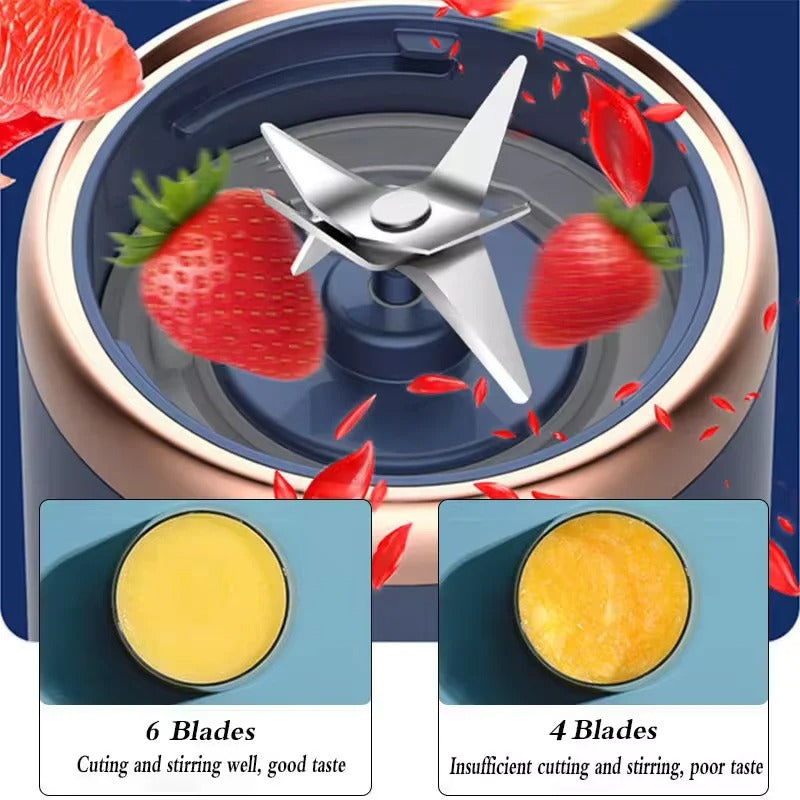 6-Blade Portable Blender vs 4-Blade Comparison for Smoothie Quality