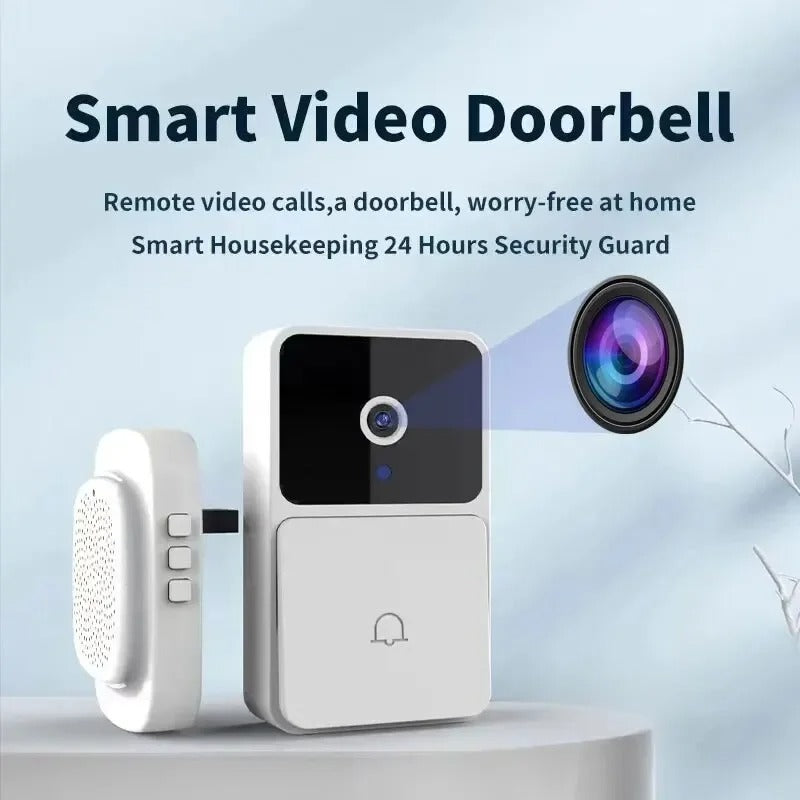 App-controlled video doorbell with wireless connectivity and visitor alerts