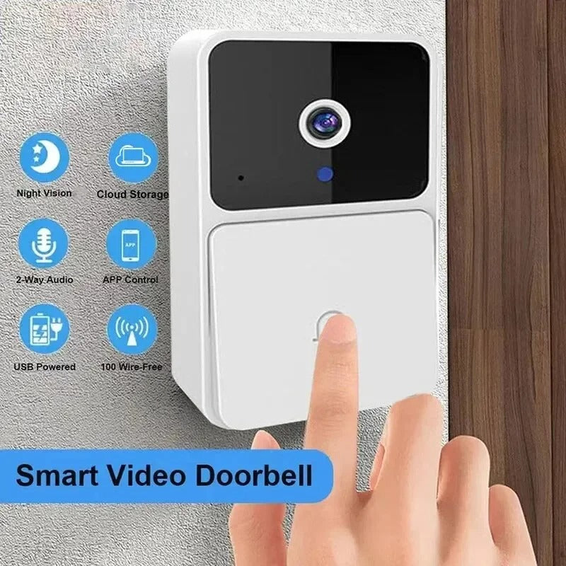 Smart video doorbell with infrared night vision and cloud storage support