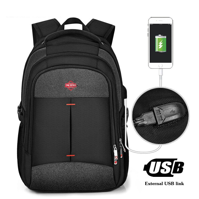 Business Backpack USB Charging Multifunctional Waterproof Oxford Student Travel Bagpack Men Male Laptop Backpack Mochila